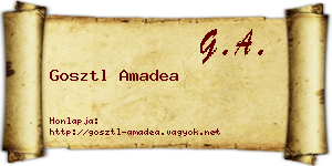 Gosztl Amadea névjegykártya